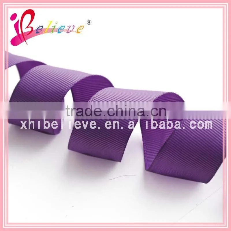 Wholesale fashionable grosgrain material solid classic simple ribbon