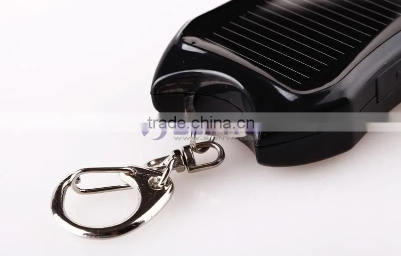 Clip Portable Belt Hook 1200mah 3LED Light Keychain Solar Lamp