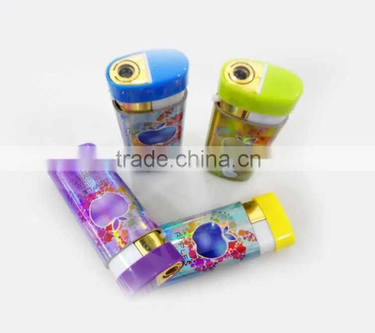 novelty gas refill electronic windproof cigarette lighter with custom picture