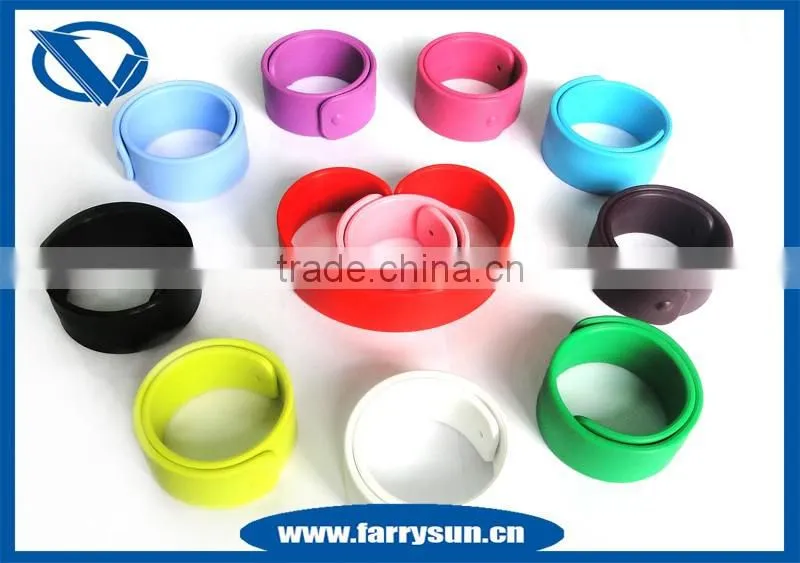 hot selling silicone slap bands, promotion gifts OEM&ODM