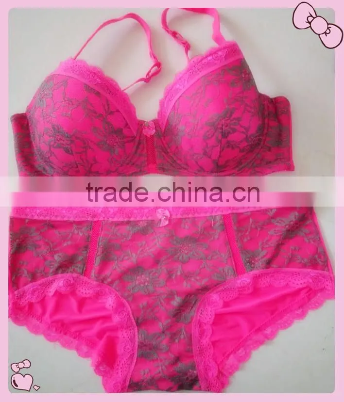 Plus Size Lace Bra Set