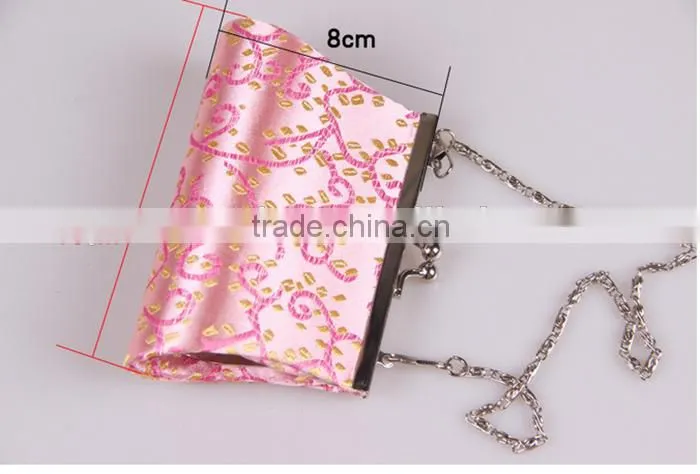 Colourful silk cloth mini bag classical bride evening bag