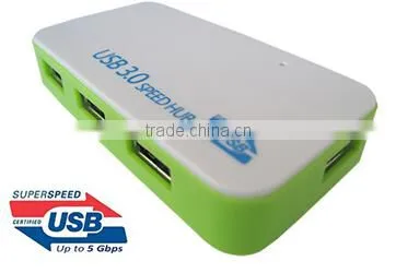 High Speed Factory Provide Directly Mini 4 Port USB 3.0 Speed Hub with LED Indicator