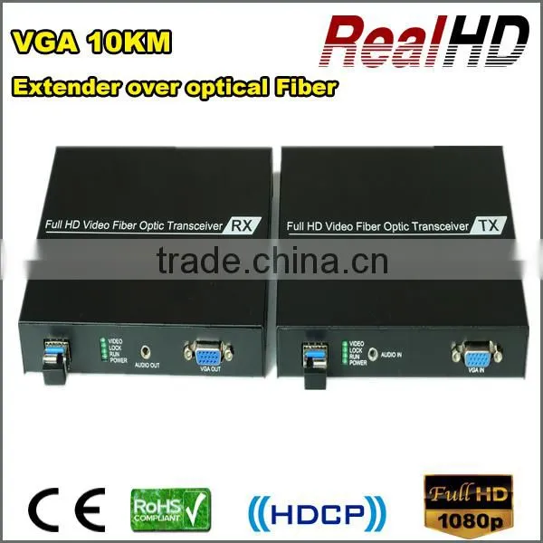 2016 China Highest Quality Uncompressed lossless 10km Fiber 3D VGA Extender Cable