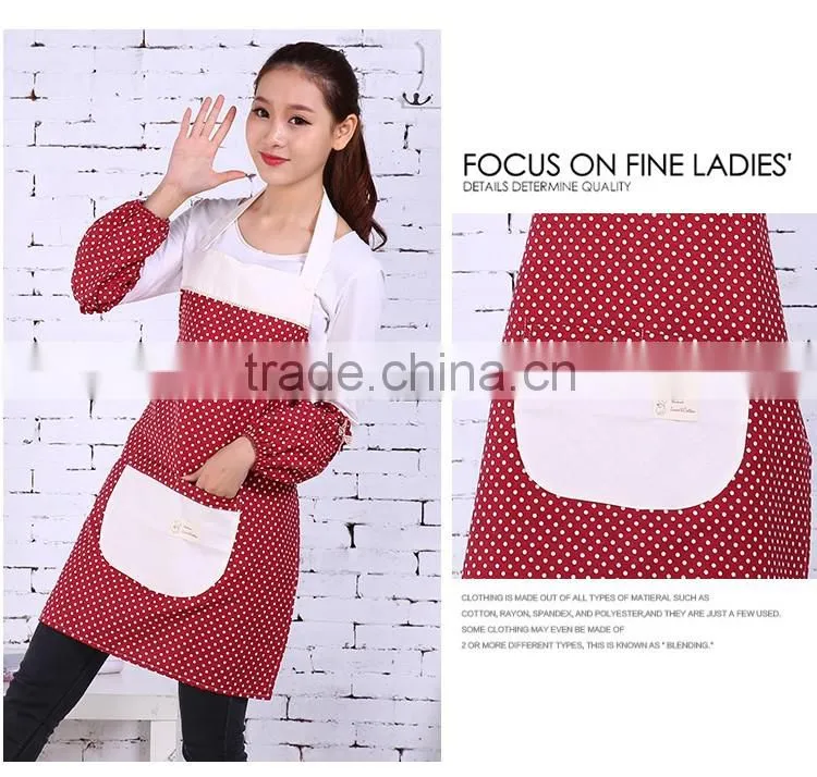European company custom logo bib apron with pocket