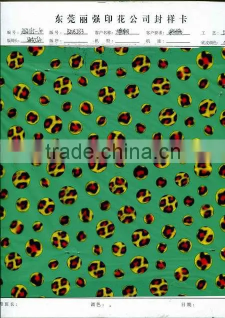 lepoard dot design heat transfer film for printing