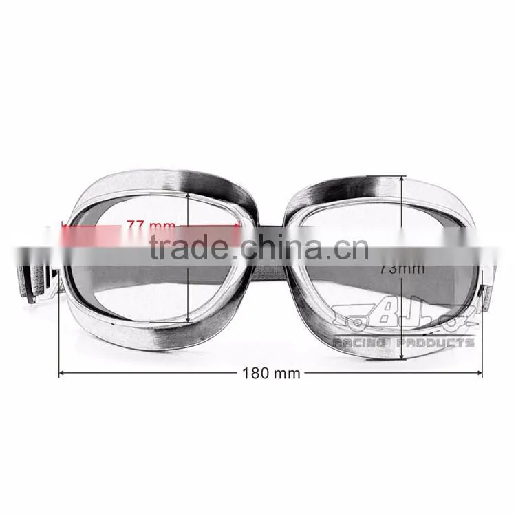 BJ-GT-013 Smoke Copper frame Color lens motocross goggles glasses fog motorcycle goggle for Harley