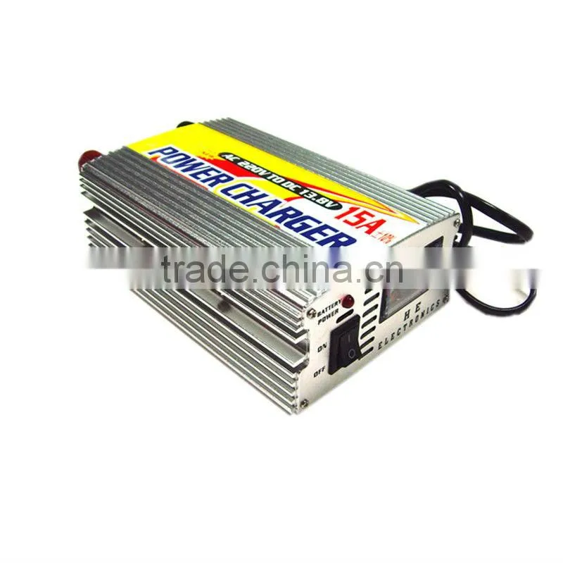 High quality 12V 15a agm battery charger for 100AH,200ah battery