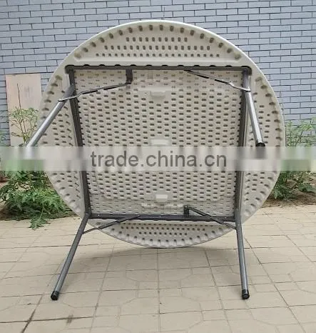 Outdoor Round Plastic Folding Table