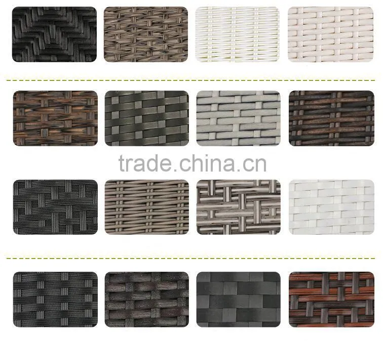 2015 Pe rattan aluminium sun wicker lounge/rattan sun lounger/outdoor sun lounger (DH-113)