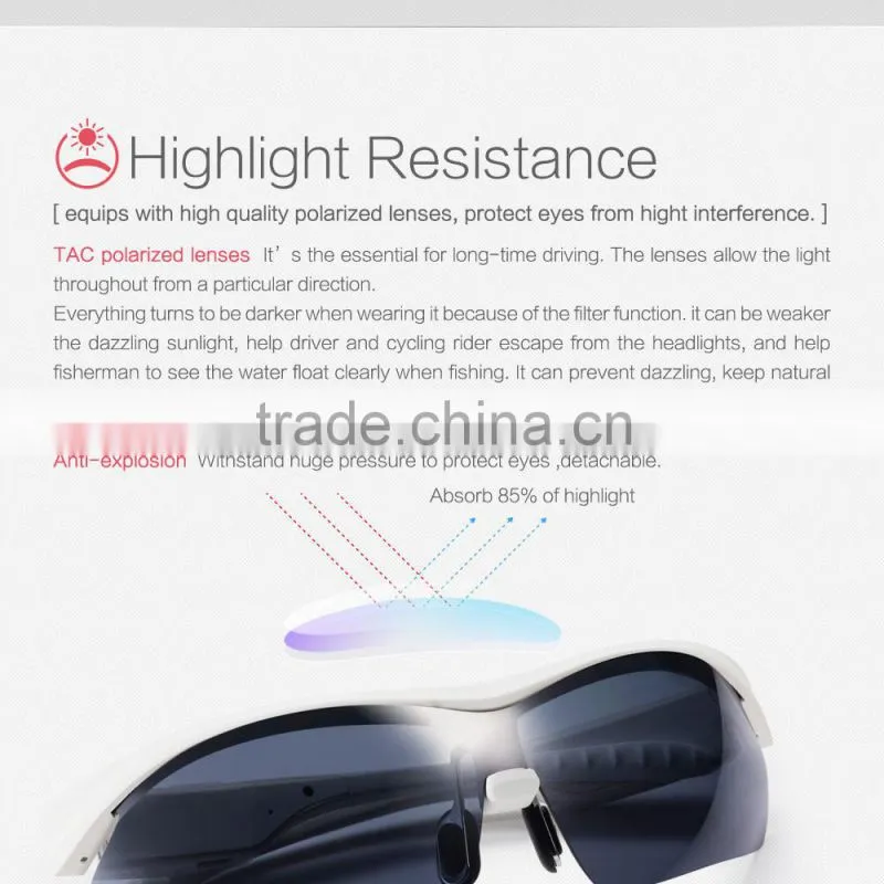 digital bluetooth sunglasses wireless touch control bluetooth sunglasses