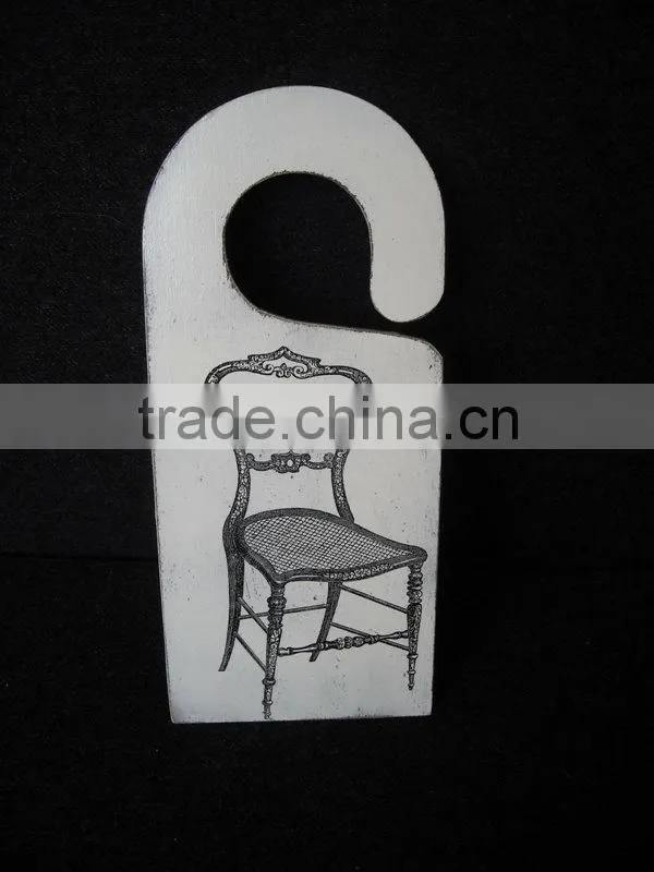 shabby chic wooden door knob hanger