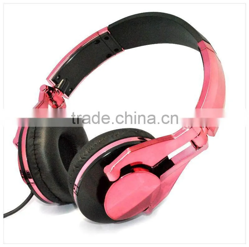 Professional DJ headset foldable headband headphone with stereo 3.5mm gold-plate jack headphones E-H009