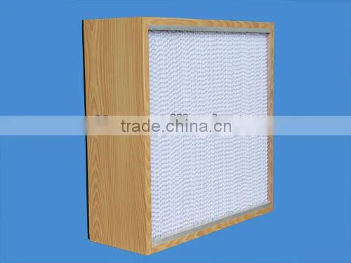 HEPA box type air filter for HAVC system