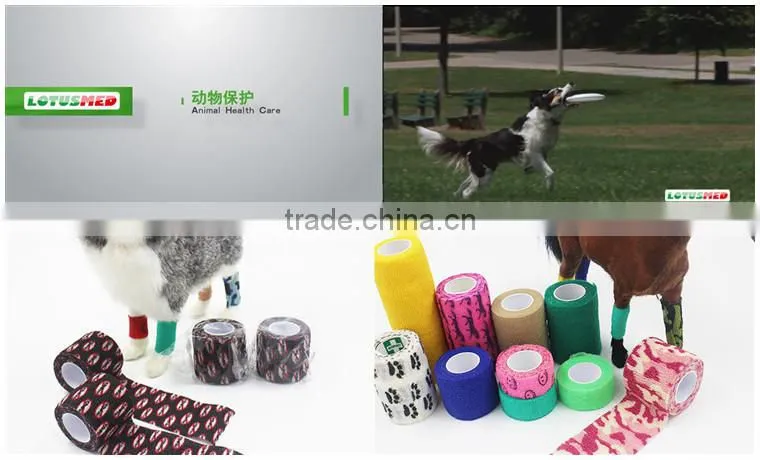ISO CE FDA Approved Vet Wrap Cohesive Bandage
