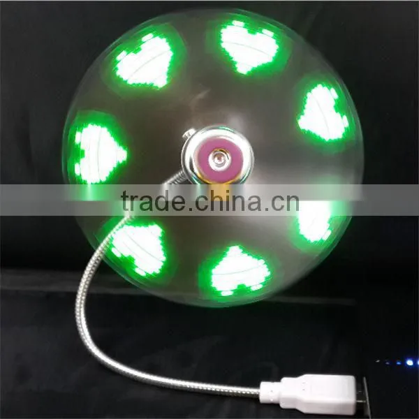 plastic printing logo usb led fan