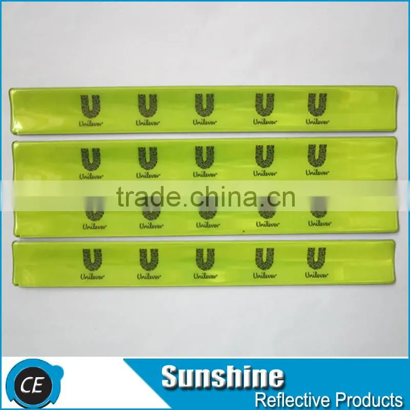 Promotional Slap Bands with Steel Spring inside Snap Bracelet