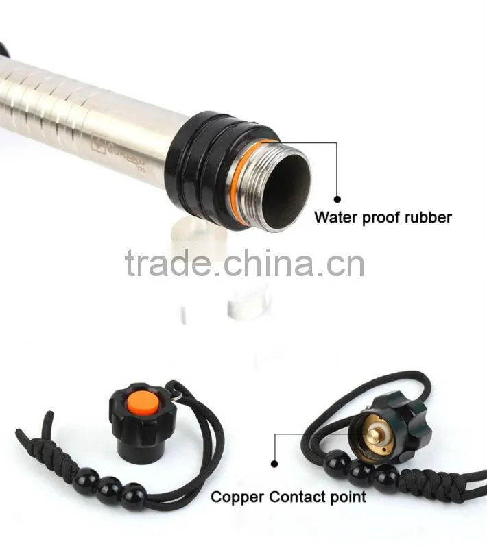 GOREAD Y20 High bright rechargeable stainless steel XML-T6 5 mode 10W led flashlight torch