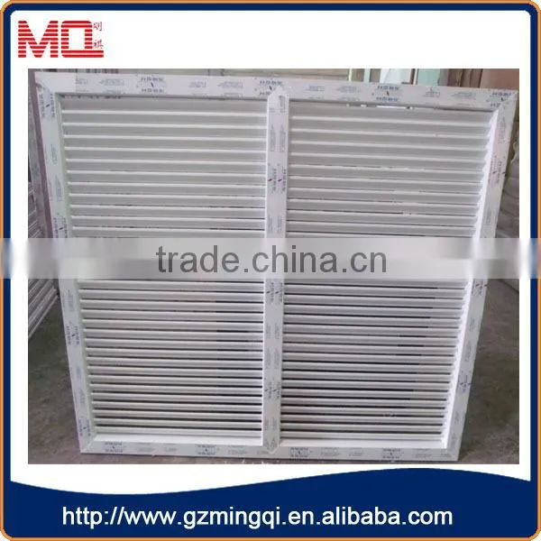 hot selling European Style pvc louver windows/fixed louver for bathroom