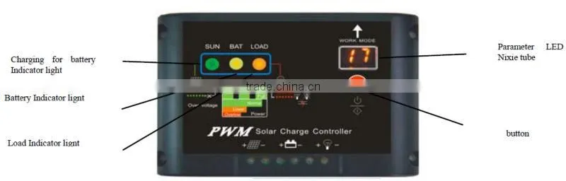 10A PWM solar controller