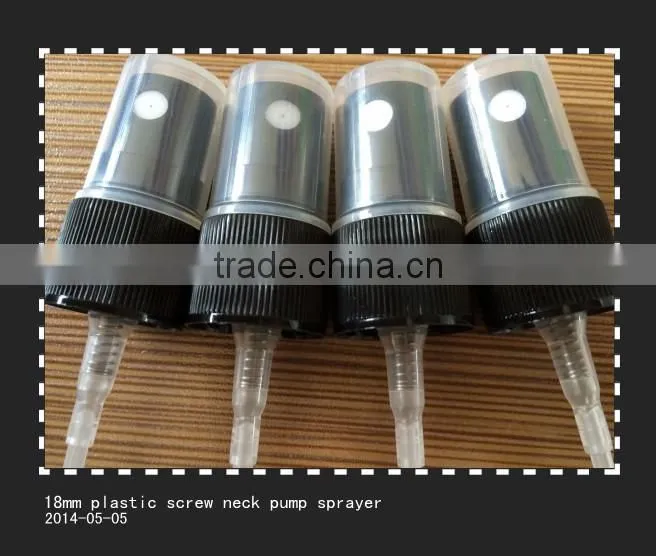 18mm aluminum-plastic bottle pump spray fine mist 3set caps