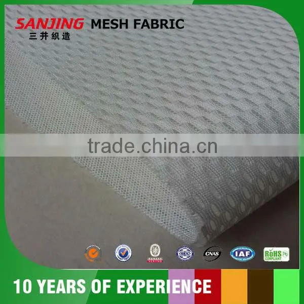 White Power Bird Eye Mesh Fabric