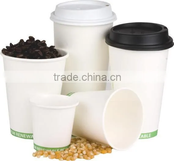 12oz PLA-lined hot coffee paper cups PLA cups