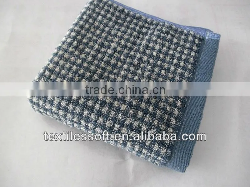 Jacquard yarn dyed little square towel face towel