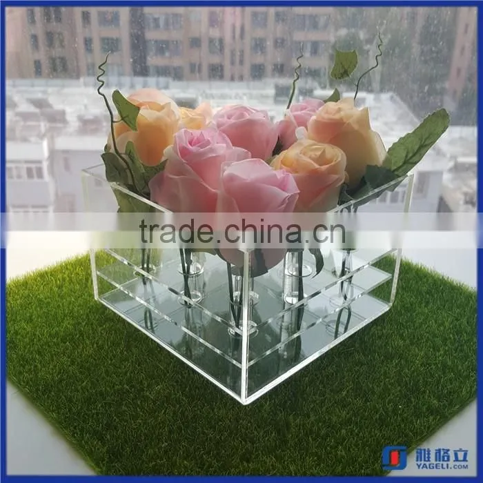 Manufacturer supplier customized acrylic flower display box / high quality acrylic flower display case