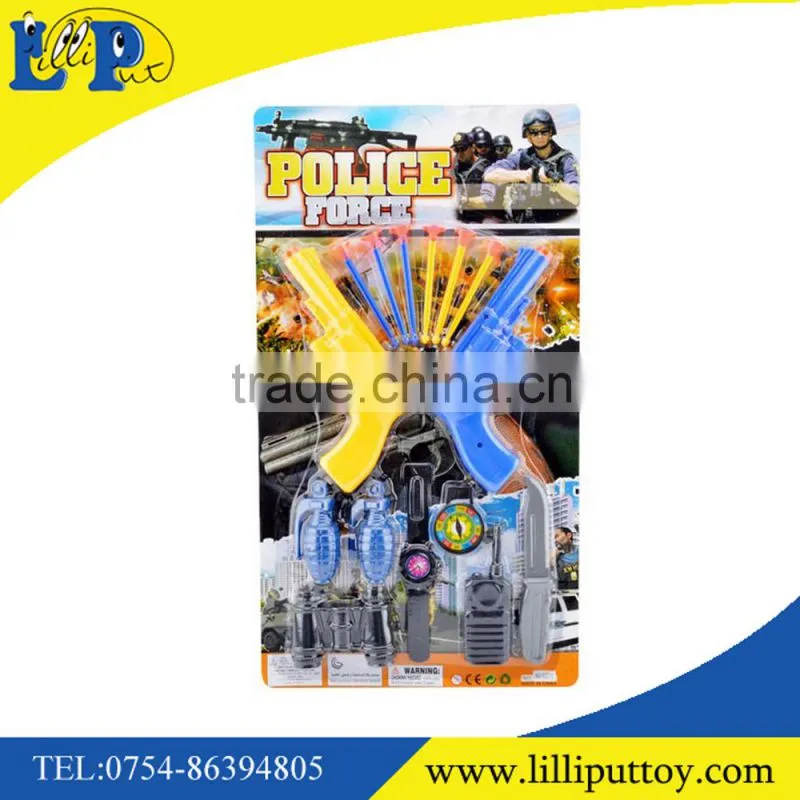 Newest soft shooting bullet gun police set toy for kid