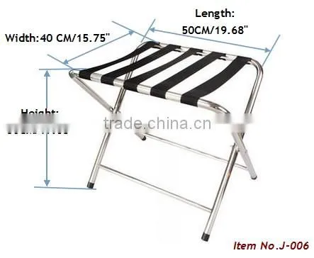 GZ MAX X-4 Coffee color powder coated metal luggage rack for hotels