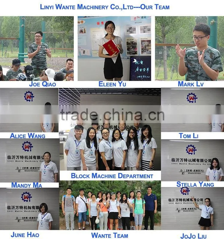 2015 trade assurance QT12-15 Top selling highly quality fully automatic Concrete block making product line