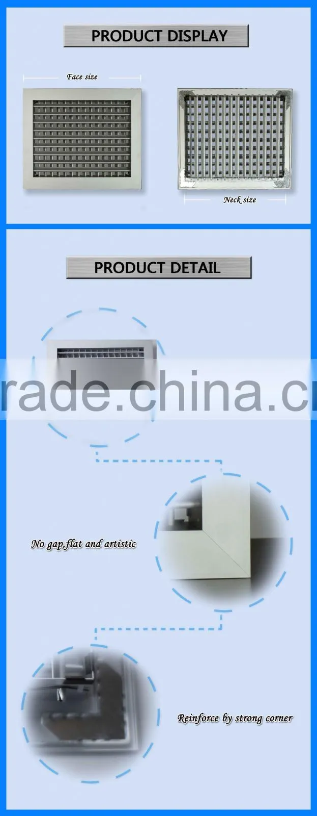 Alibaba Hot Sale High Performance aluminum alloy diffuser