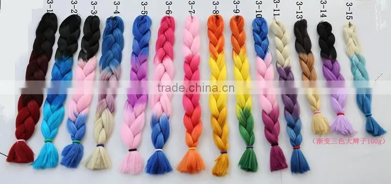 Wholesale new 48inch 60g NAPPY ANNY SUPER BRAID synthetic hair extension Super Jumbo yaki for afro