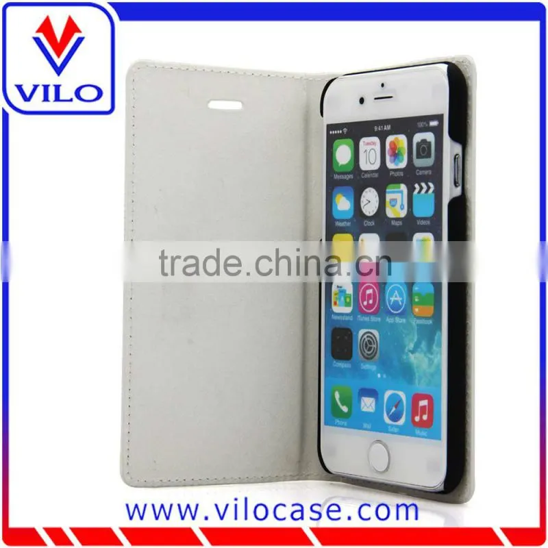Magnet design flip leather case cover for Iphone 6