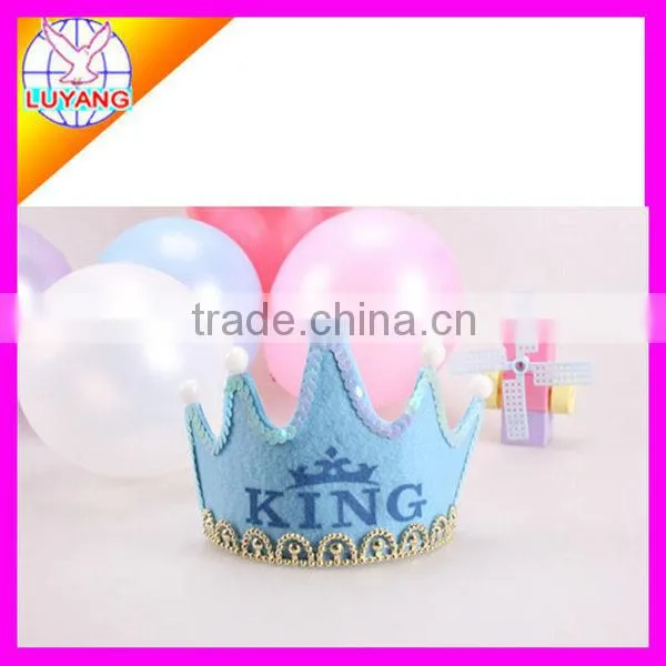 2015 new party hat princess hat happy birthday hat crown with led light with music