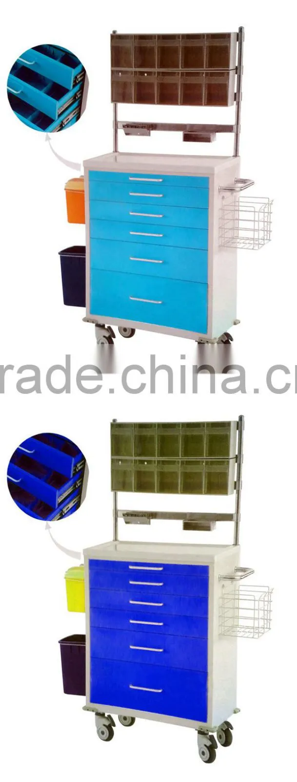 Emergency Aid And Drug Trolley - Medication Trolley