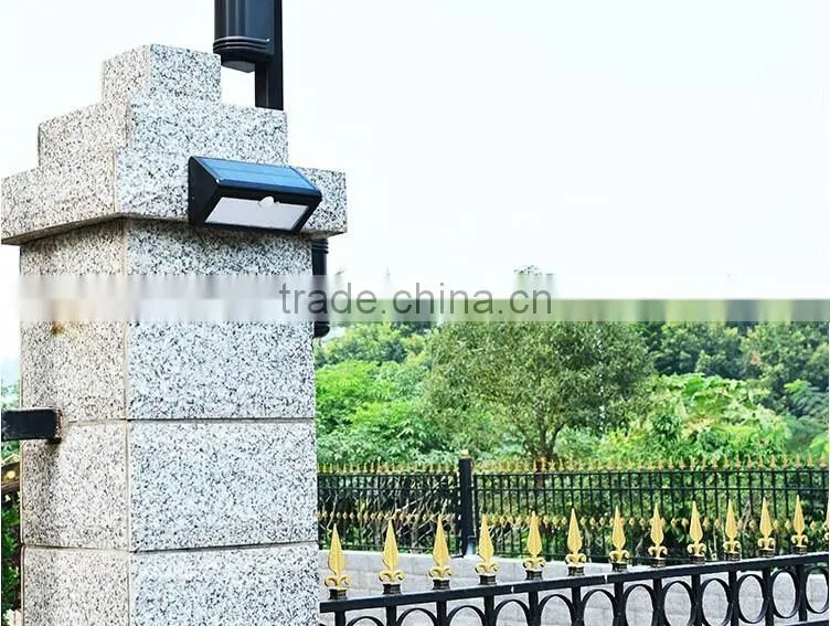 36LED Solar Powered triangle Sensor LED outdoor Wall Mounted light