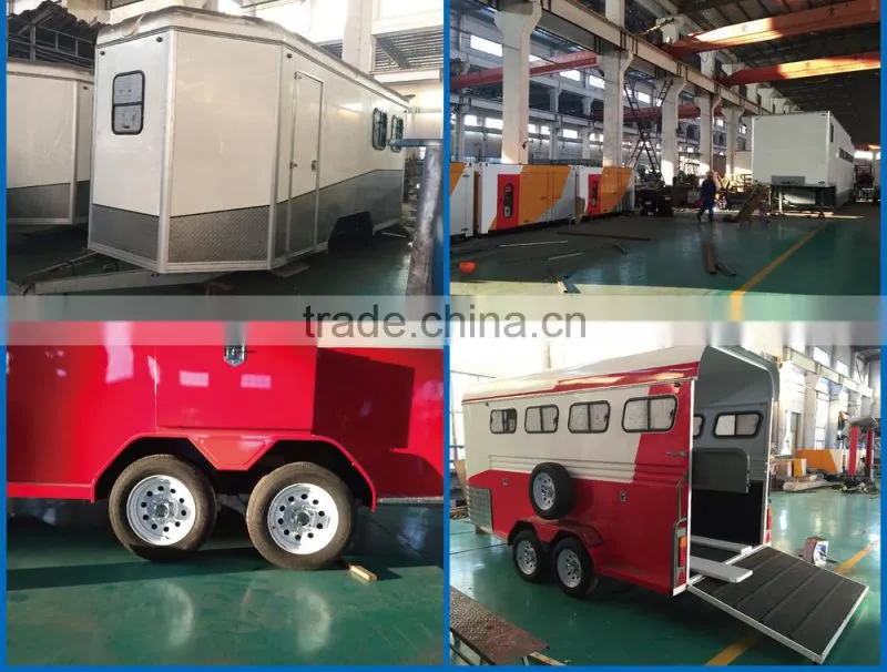 Unique Horse float trailer,Camper Horse float trailer,Angle horse float