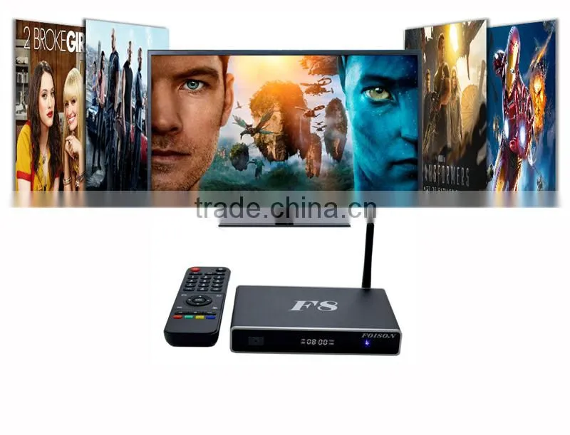 Low price Dual channel WIFI Quad Core 4K tv box black magic box tv receiver