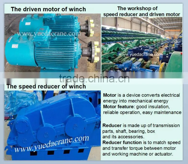 Wire rope electric winch 220V