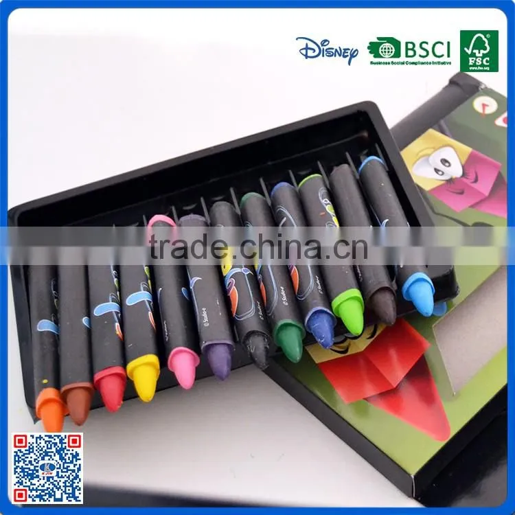 2016 customer multi colors crayons with paper wrap