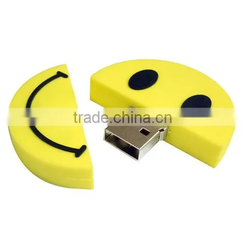 Design the heart-shaped necklace of PVC usb stick 2 gb
