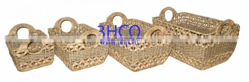 2015 New Product Water Hyacinth Basket for Home Decoration and Furniture
