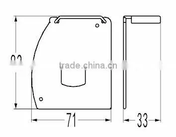 38mm head of roller blind