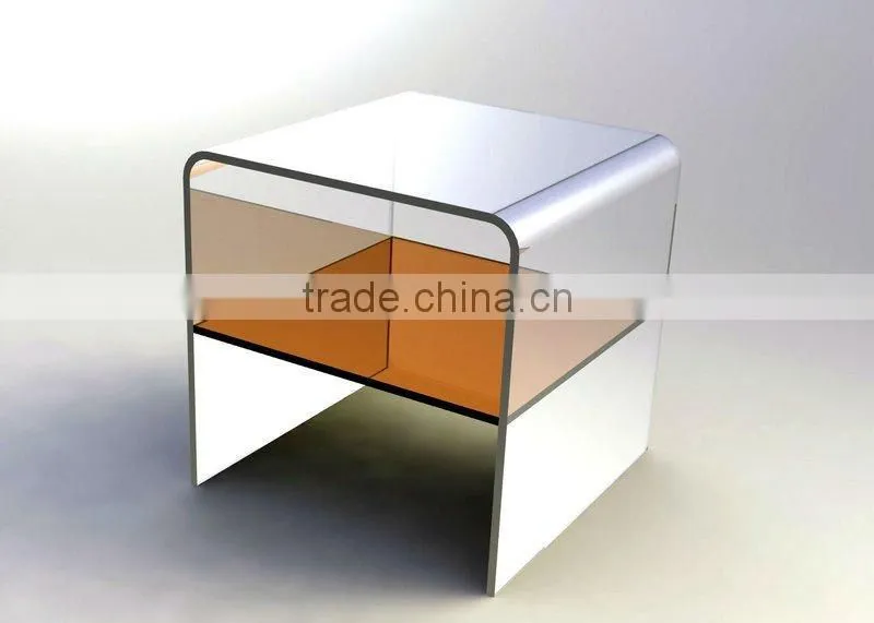 Acrylic Curved Side Table / Single Bench