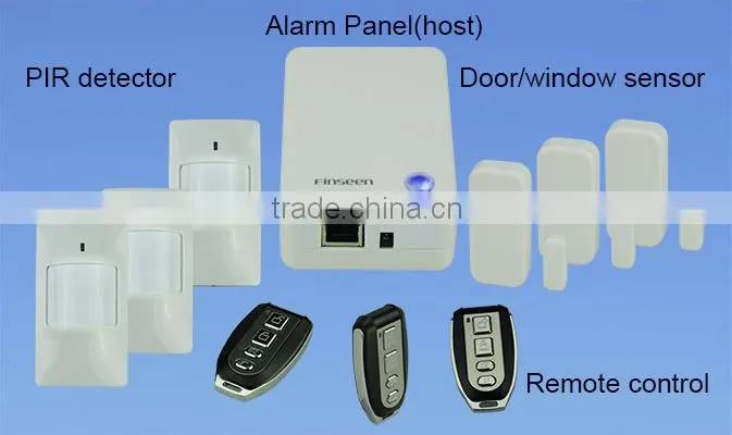 Residential Security System Cloud Based IP Alarm for ANdroid & IOS mobile APP on smart phone