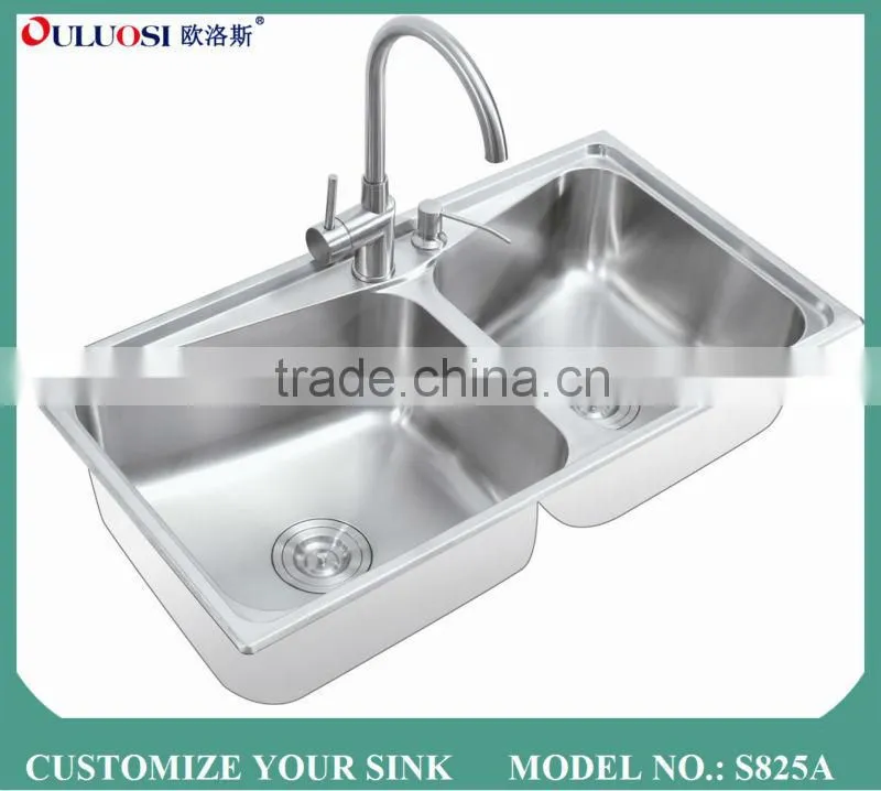 latest crazy selling foshan tempered glass sink top S825A