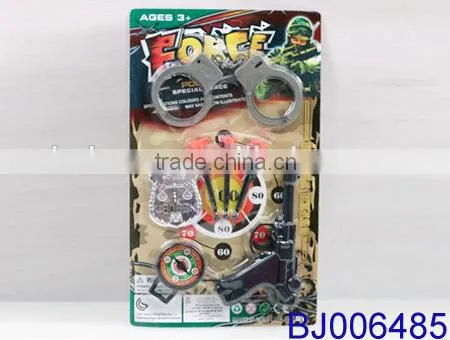 Happy kid toy cool cheap plastic toy police gun play set