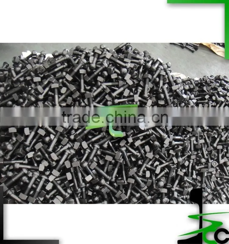 Railway fish bolt with nut&washer/square head fish bolt